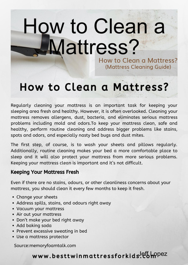 How to Clean a Mattress?