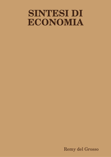 SINTESI DI ECONOMIA