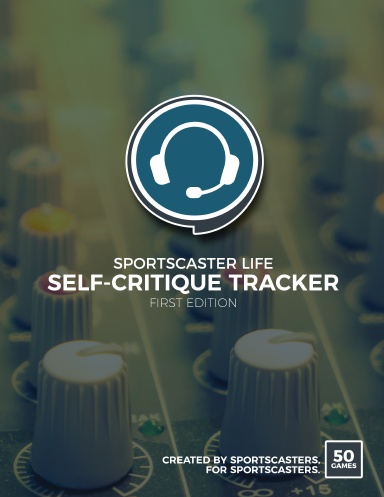 Sportscaster Life Self-Critique Tracker (50 Games)