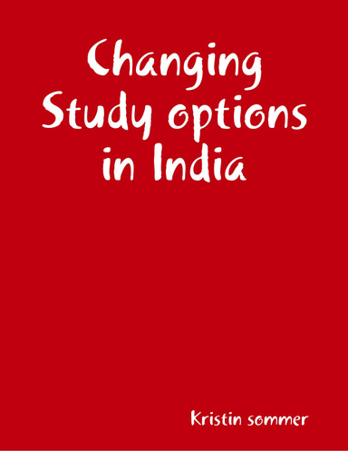 Changing Study options in India
