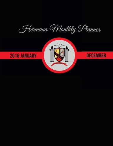 Hermana Monthly Planner