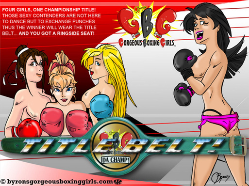 Gorgeous Boxing Girls Title Belt