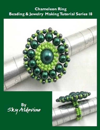 The Chameleon Ring Beading & Jewelry Making Tutorial Series I8
