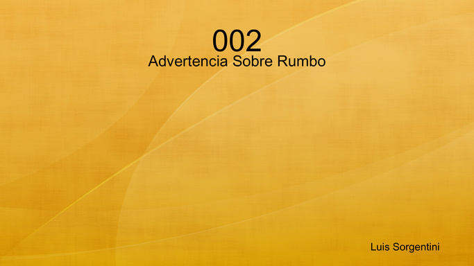 Advertencia Sobre Rumbo