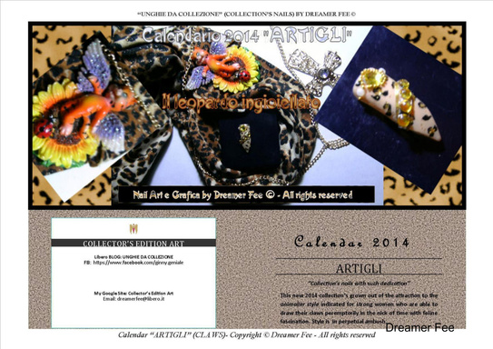 Calendar 2014: Nail Art "Artigli" (Claws) - by Dreamer Fee