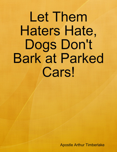 Let Them Haters Hate, Dogs Don't Bark at Parked Cars!