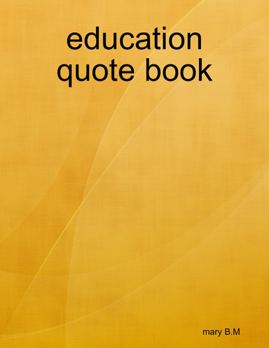 education quote book