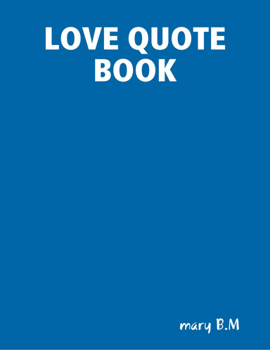 LOVE QUOTE BOOK
