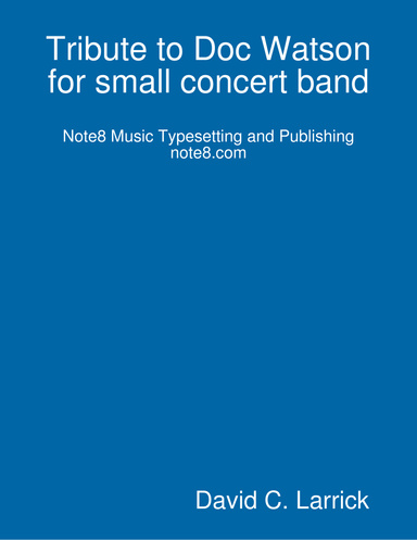 Tribute to Doc Watson for small concert band