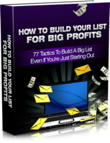 HOW TO BUILD YOUR LIST FOR BIG PROFITS