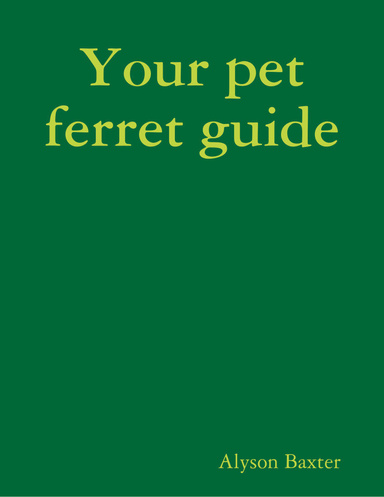 Your pet ferret guide