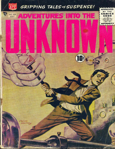 Adventures into the Unknown Number 109 Horror Comic Book
