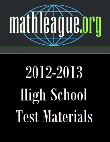 High School Test - 11308 (May 2013)