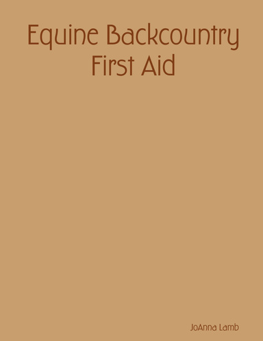 Equine Backcountry First Aid