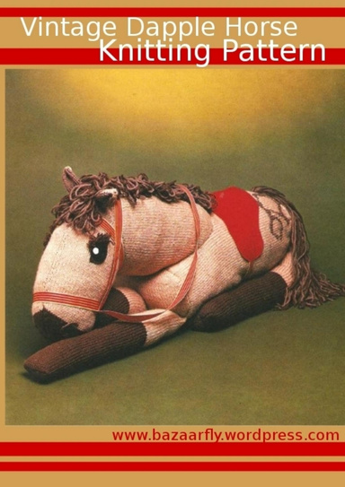 Vintage Knitted Dapple Horse Pattern