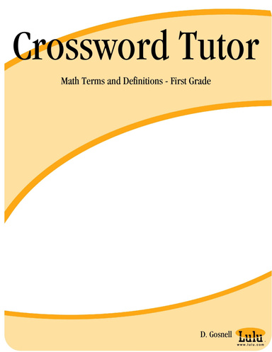 Crossword Tutor: Math Terms and Definitions - First Grade