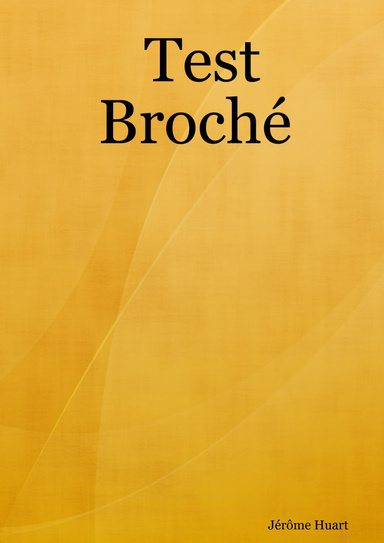 Test Broché