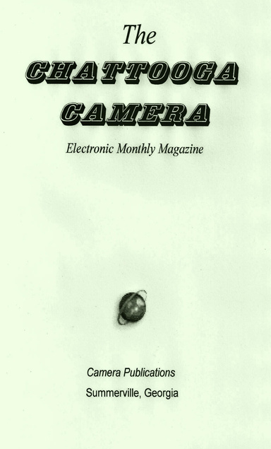 The CHATTOOGA CAMERA (October 2010)