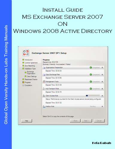 Install Guide MS Exchange Server 2007 on Windows Server 2008 Active Directory