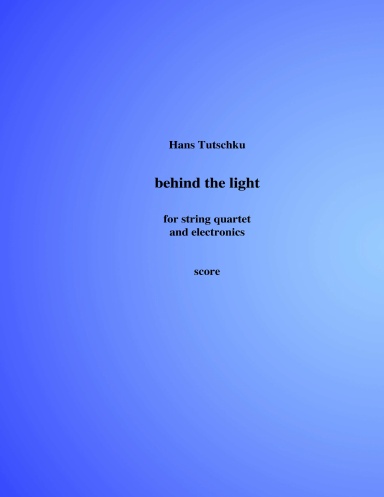 behind the light - score