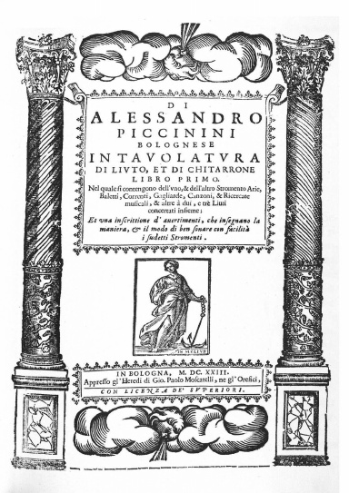 Intavolatura di liuto, et di chitarrone. Libro Primo (facs. 1623)