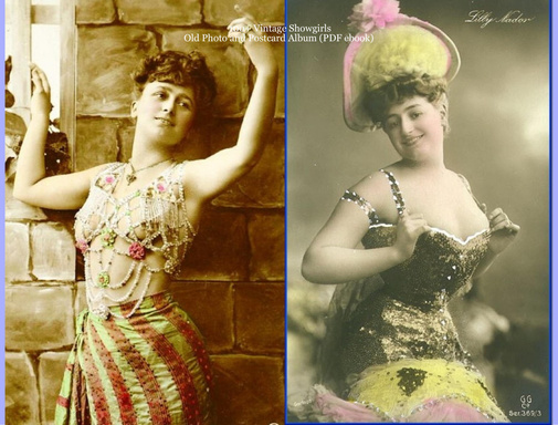 100+ Vintage Showgirls - Old Photo and Postcard Album (PDF ebook)
