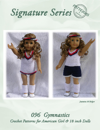 096 Gymnastics Crochet Pattern for American Girl and other 18 inch dolls