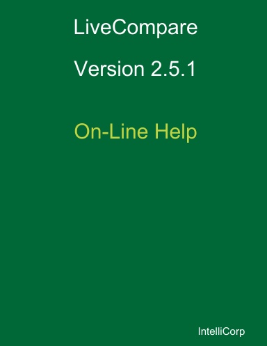 LiveCompare 2.5.1 On-Line Help