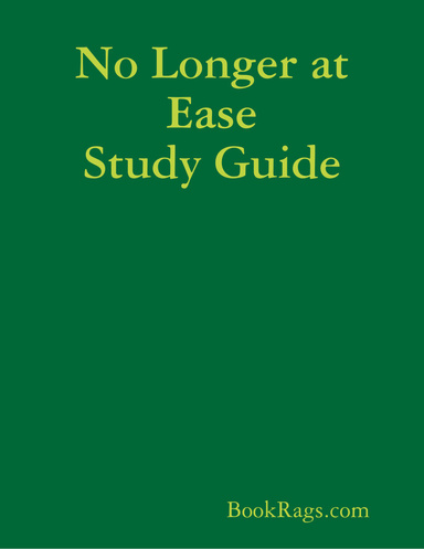 No Longer at Ease Study Guide
