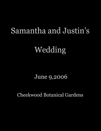 Justin and Samantha Get Married