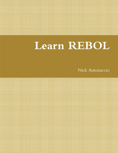 Learn REBOL