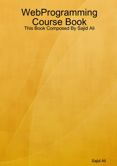 WebProgramming Course Book