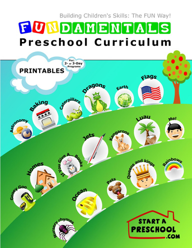 FUNDAMENTALS Preschool Curriculum: Printables
