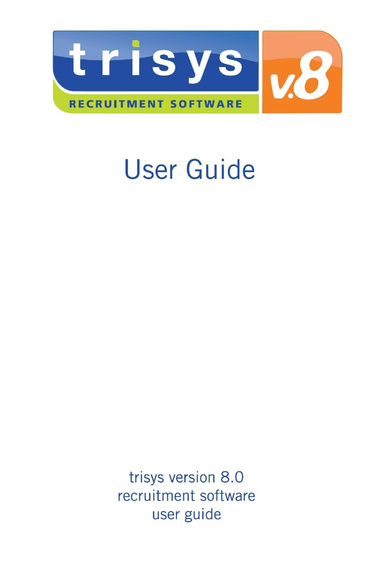 TriSys Version 8.0 User Guide