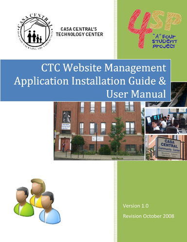 Website Management Application Users Manual (B&W)