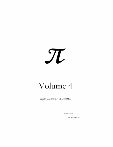 π : volume 4