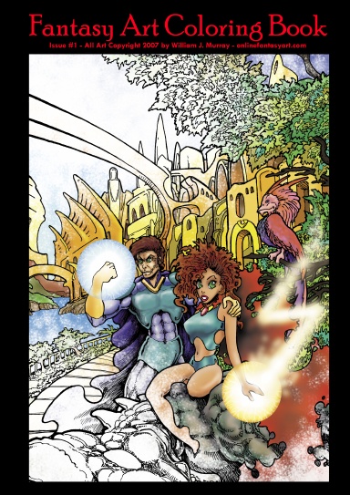 Fantasy Art Coloring Book #1