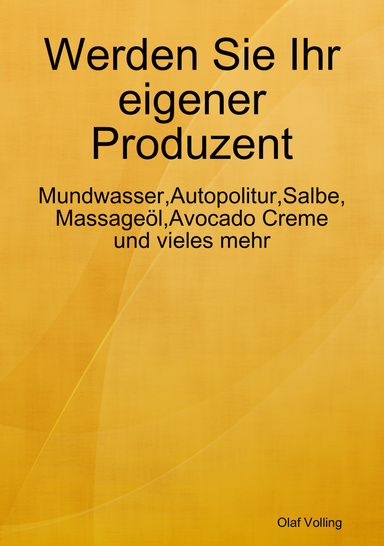 Werden Sie Ihr eigener Produzent