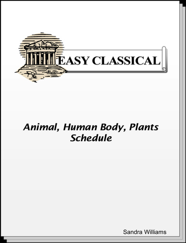 Animals, Human Body and Plants Science Schedule