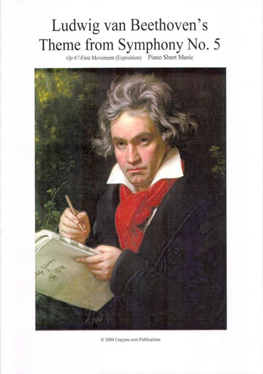 Piano Sheet Music for Theme from Beethoven's Symphony No. 5