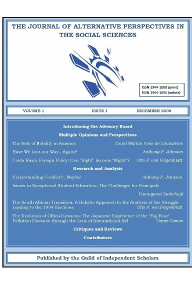 Journal of Alternative Perspectives in the Social Sciences