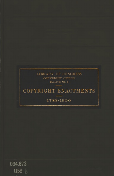 Copyright Enactments