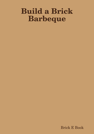 Build a Brick Barbeque