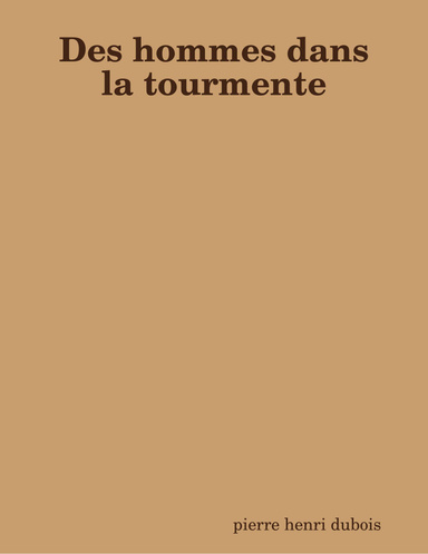 Des hommes dans la tourmente