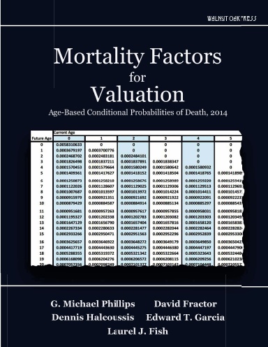 Mortality Factors for Valuation: Age-Based Conditional Probabilities of Death, 2014