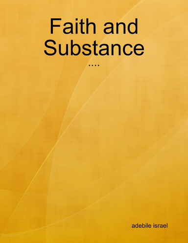 Faith and Substance
