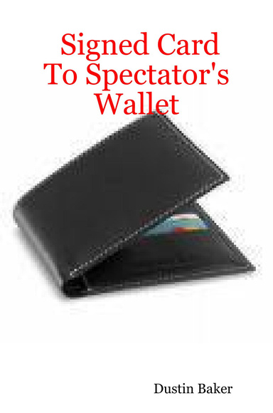 Signed Card To Spectator's Wallet