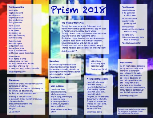 Prism Calendar 2018