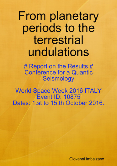 From planetary periods to the terrestrial undulations
