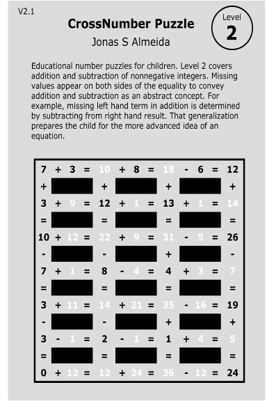 CrossNumber Puzzle 2.1
